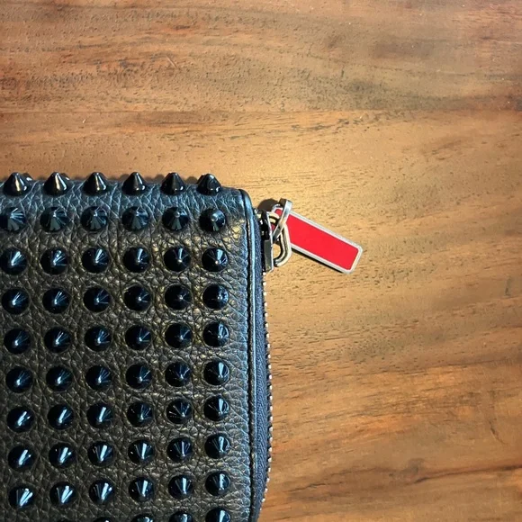 Christian Louboutin Black Studded Wallet - Picture 10 of 10